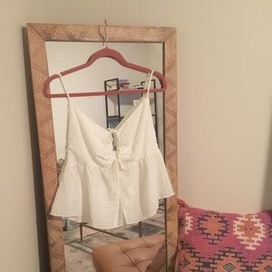 ASOS Tie Front Low Back Tank